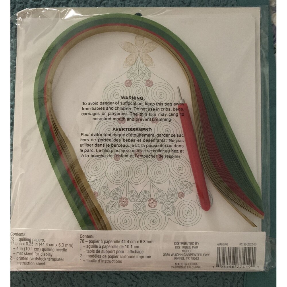 Recollections Christmas Noel - Tree Paper Quilling Kit - Picture 2 of 2